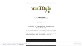 
                            4. AngelMule | - mmMule - WordPress.com