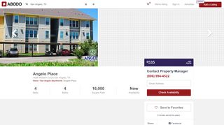 
                            8. Angelo Place Apartments San Angelo, TX - Abodo