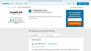 
                            9. AngiesList.com 550 Reviews and Complaints - Read Before ...