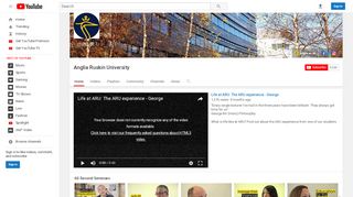 
                            8. Anglia Ruskin University - YouTube