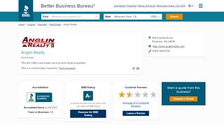 
                            4. Anglin Realty | Better Business Bureau® Profile