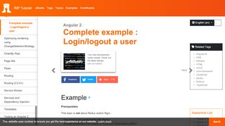 
                            9. Angular 2 - Complete example : Login/logout a user ...