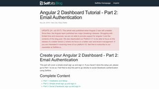 
                            6. Angular 2 Dashboard Tutorial - Part 2: Email …