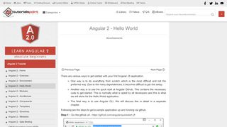 
                            8. Angular 2 - Hello World - Tutorials Point