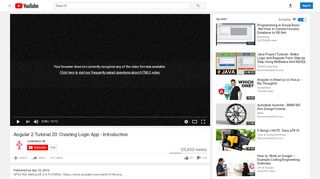 
                            10. Angular 2 Tutorial 20: Creating Login App - Introduction ...