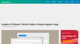 
                            7. Angular 4 Firebase Tutorial: Make a Simple Angular …