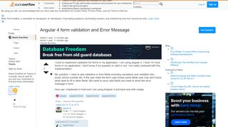 
                            5. Angular 4 form validation and Error Message - Stack Overflow