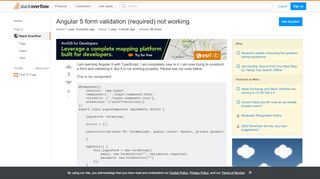 
                            8. Angular 5 form validation (required) not working - Stack ...