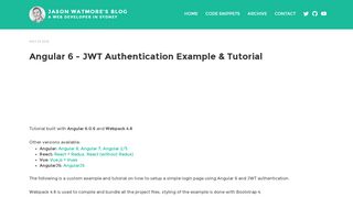 
                            7. Angular 6 - JWT Authentication Example & Tutorial | …