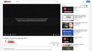 
                            9. Angular 6 Tutorial 15: Login App - Part 1 - YouTube