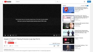 
                            8. Angular 6 Tutorial 17: Routing Protection (Login App Part …