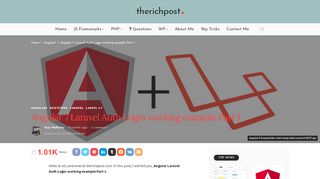 
                            8. Angular 7 Laravel Auth Login working example Part 1 ...
