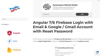 
                            7. Angular 7/6 Firebase Login with Email & Google / …