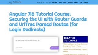 
                            5. Angular 7|6 Tutorial Course: Securing the UI with Router Guards and ...