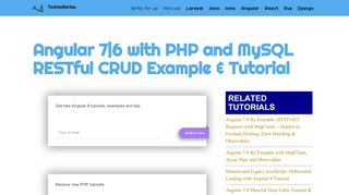 
                            4. Angular 7|6 with PHP and MySQL RESTful CRUD Example ...