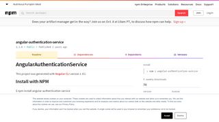 
                            7. angular-authentication-service - npm