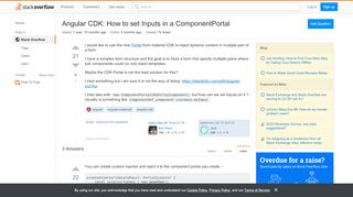 
                            1. Angular CDK: How to set Inputs in a ComponentPortal - Stack Overflow