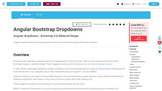 
                            1. Angular Dropdown - Bootstrap 4 & Material Design. Examples ...