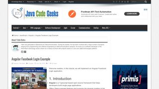 
                            4. Angular Facebook Login Example | Java Code Geeks - 2019