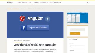 
                            1. Angular facebook login example - W3path