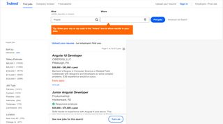
                            3. Angular Jobs, Employment | Indeed.com