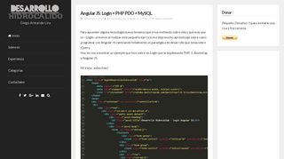 
                            7. Angular JS: Login + PHP PDO + MySQL - Aguascalientes