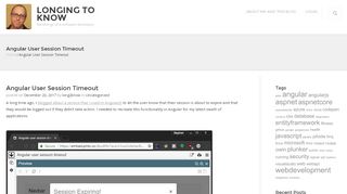 
                            6. Angular User Session Timeout – Longing to know