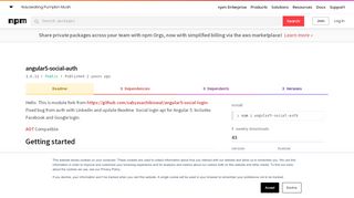
                            2. angular5-social-auth - npm