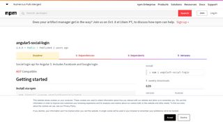 
                            10. angular5-social-login - npm - npmjs.com