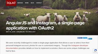 
                            4. AngularJS and Instagram, a single-page ... - Liquid Interactive