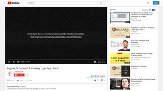 
                            3. AngularJS Tutorial 14: Creating Login App - Part 1 - YouTube