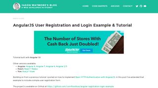 
                            10. AngularJS User Registration and Login Example & Tutorial ...