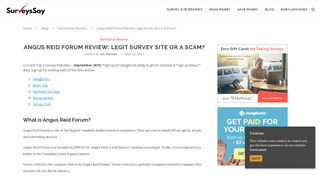 
                            3. Angus Reid Forum Review: Legit Survey Site or a Scam?