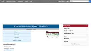 
                            9. Anheuser-Busch Employees Credit Union - Williamsburg, VA ...