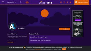 
                            5. AniList | Discord Me: Discord Server Discovery