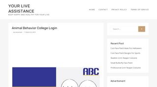 
                            3. Animal Behavior College Login | your live assistance