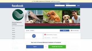 
                            4. Animal Behavior Institute - Reviews | Facebook