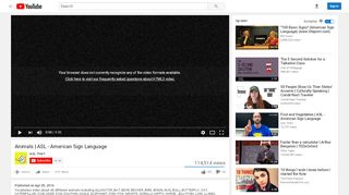 
                            5. Animals | ASL - American Sign Language - YouTube