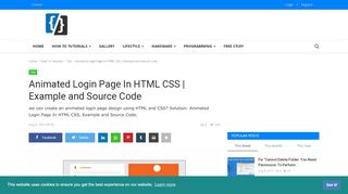 
                            3. Animated Login Page In HTML CSS | Example and Source Code ...