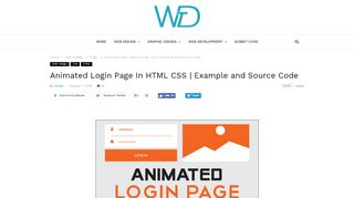 
                            1. Animated Login Page In HTML CSS | Example and …