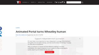 
                            9. Animated Portal turns Wheatley human | VentureBeat