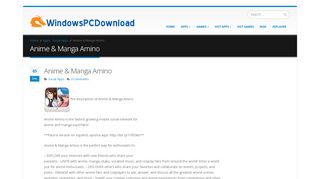 
                            7. Anime & Manga Amino For PC (Windows 7, 8, 10, …