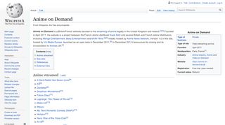 
                            4. Anime on Demand - Wikipedia