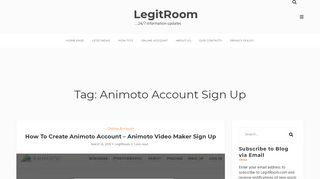 
                            9. Animoto Account Sign Up Archives - LegitRoom