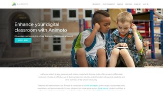 
                            4. Animoto for Education classroom account