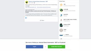 
                            5. AnkuLua: Android Game Automation - BOT - facebook.com