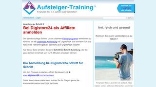 
                            9. Anmelden bei Digistore24, um Geld zu verdienen > Anleitung