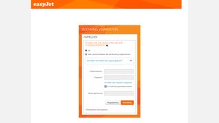 
                            5. Anmelden - Buchungen verwalten - easyJet.com