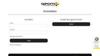 
                            2. Anmelden - Fussball Shop - geomix.at