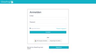 
                            2. Anmelden – GlassFrog